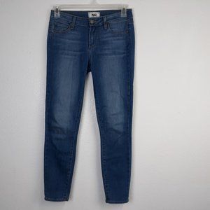 PAIGE Women's Jeans Size 28 Verdugo Ankle Mid Rise Stretch Light Wash Blue Denim